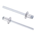 thumbnail image 1 of Unique Bargains 4mm Diameter 6mm Grip Length Silver Tone Aluminum Blind Rivets 120 Pack, 1 of 4