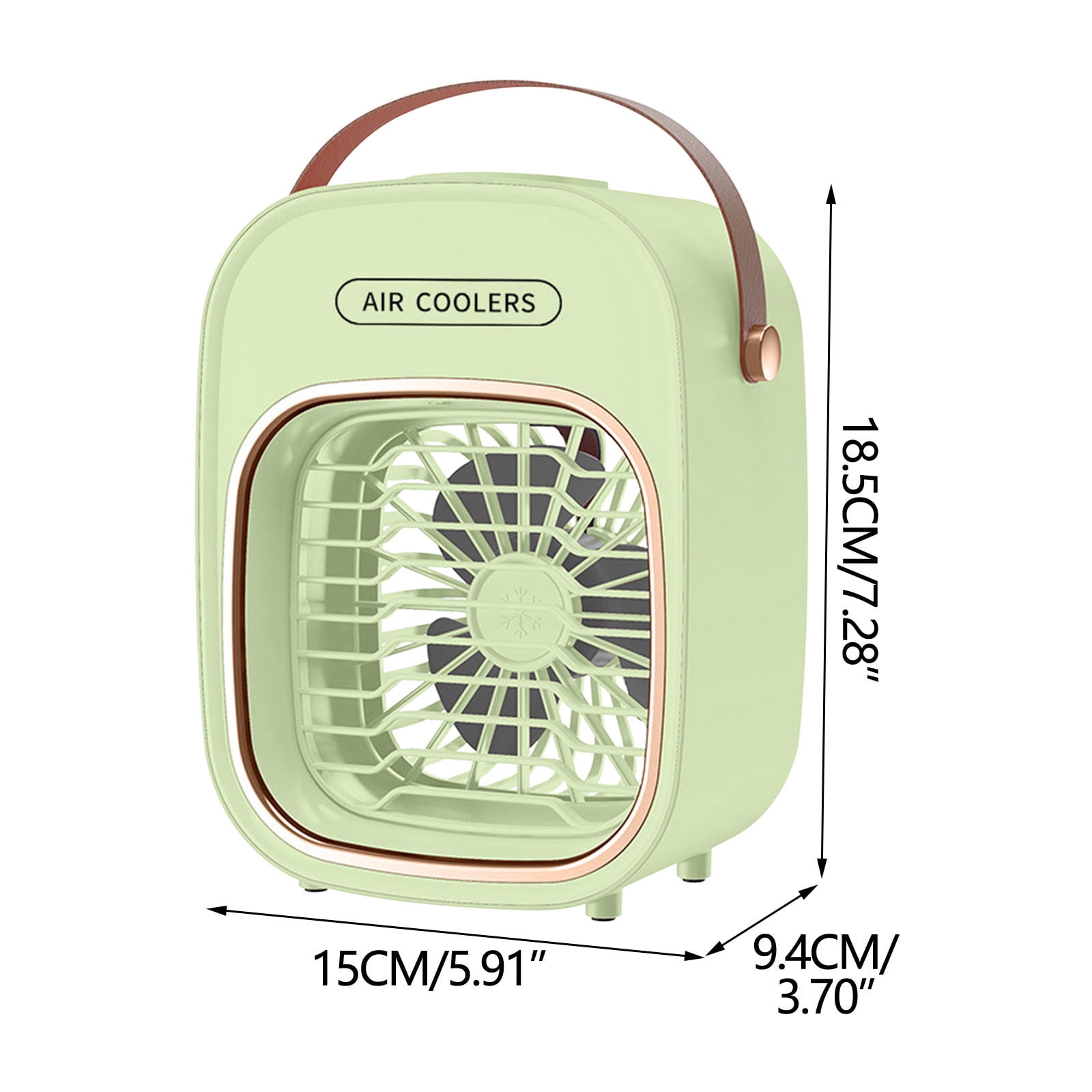 Nuevo pequeño ventilador recargable, humidificación por pulverización, ventilador refrigerado por agua, escritorio de oficina, USB, miniventilador portátil para encimera Akmoler
