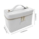 thumbnail image 5 of Estuche de viaje para cosméticos, organizador de maquillaje con divisor extraíble, impermeable, de piel sintética, neceser para vacaciones, para mujer, 5 of 8