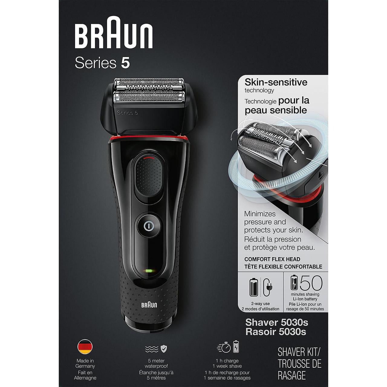 Tot ziens dik vacuüm Braun Series 5 5030S Shaver - Walmart.com