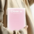 thumbnail image 6 of Nkmbld Notebook for Working A5 Horizontal Thickened Coil Notebook Excerpt Colorful Plastic Cover Notebook Writing Paper for Work, Travel and Notes, Pink, 6 of 8