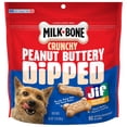 thumbnail image 3 of (2 pack) Milk Bone Peanut Buttery Dipped Dog Biscuits with Jif Peanut Butter, 12 oz Bag, 3 of 13