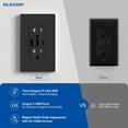 thumbnail image 3 of ELEGRP - Receptáculos de toma de corriente USB C de 3 puertos, toma de corriente USB de 30 W 6.0 A,, 3 of 8