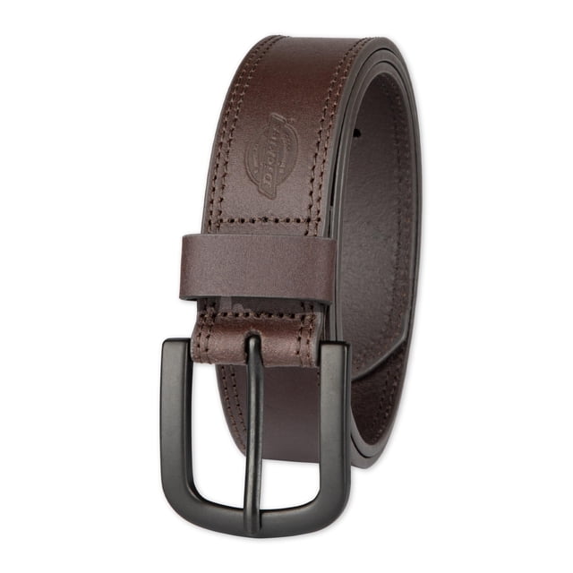 Cinturón de cuero Dickies para hombre, casual, marrón, talla 38