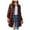 Red#fall jackets for women trendy, variant on DDAPJ pyju Lightweight Shacket for Women Mid Long Shirt Jacket Oversized Boyfriend Plaid Shirts Black XL