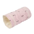 thumbnail image 2 of Guinea Tunnels Tubes Collapsible Toy for Dwarf Rabbit Hamster Gerbil Rat Pink 19x10CM, 2 of 8