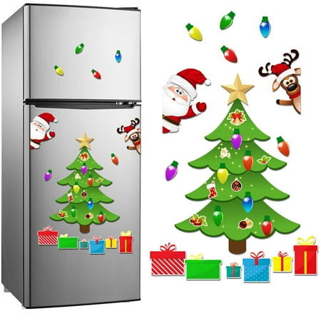 

Popular Christmas Stickers GEHGNA Fridge Magnets Refrigerator Car Locker Garage Door Sticker Christmas Decors Party Supplies Household Stickers Thanksgiving Halloween