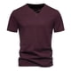 thumbnail image 2 of pstuiky camisetas de hombre, Camiseta deportiva de manga corta con solapa y bolsillo con cremallera de color liso para hombre ropa de hombre m, 2 of 5