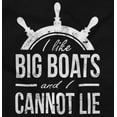 thumbnail image 2 of I Like Big Boats and I Cannot Lie Womens Slim Fit Graphic Tee Brisco Brands X, 2 of 5