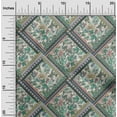 thumbnail image 2 of oneOone Velvet Green Fabric Floral Craft Projects Decor Fabric Printed By The Yard 58 Inch Wide, 2 of 4