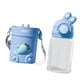 thumbnail image 3 of Botella de agua para niños, taza para beber, botón de bloqueo, botella de agua bonita con correa ajustable para actividades al aire libre, Picnic Azul, 3 of 9