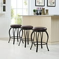 thumbnail image 6 of Crosley Furniture Kemper Swivel Counter Height Bar Stool, 6 of 8