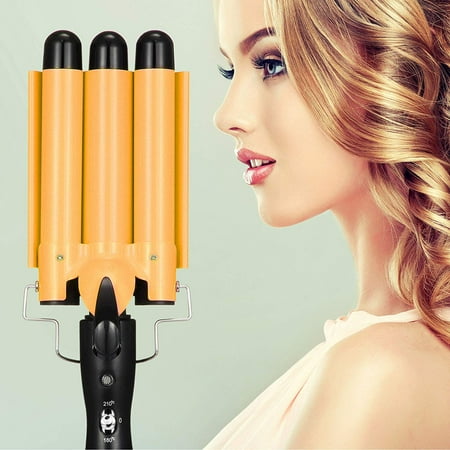 3 Barrel Curling Iron Wand 28mm Hair Waver Curler Iron 1 Inch