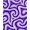 Purple, Pattern 3, variant on ODIKA 4' x 6' Machine Washable Non-Slip Area Rug, Psychedelic Squiggles High Traffic Rug, Yellow, 342231