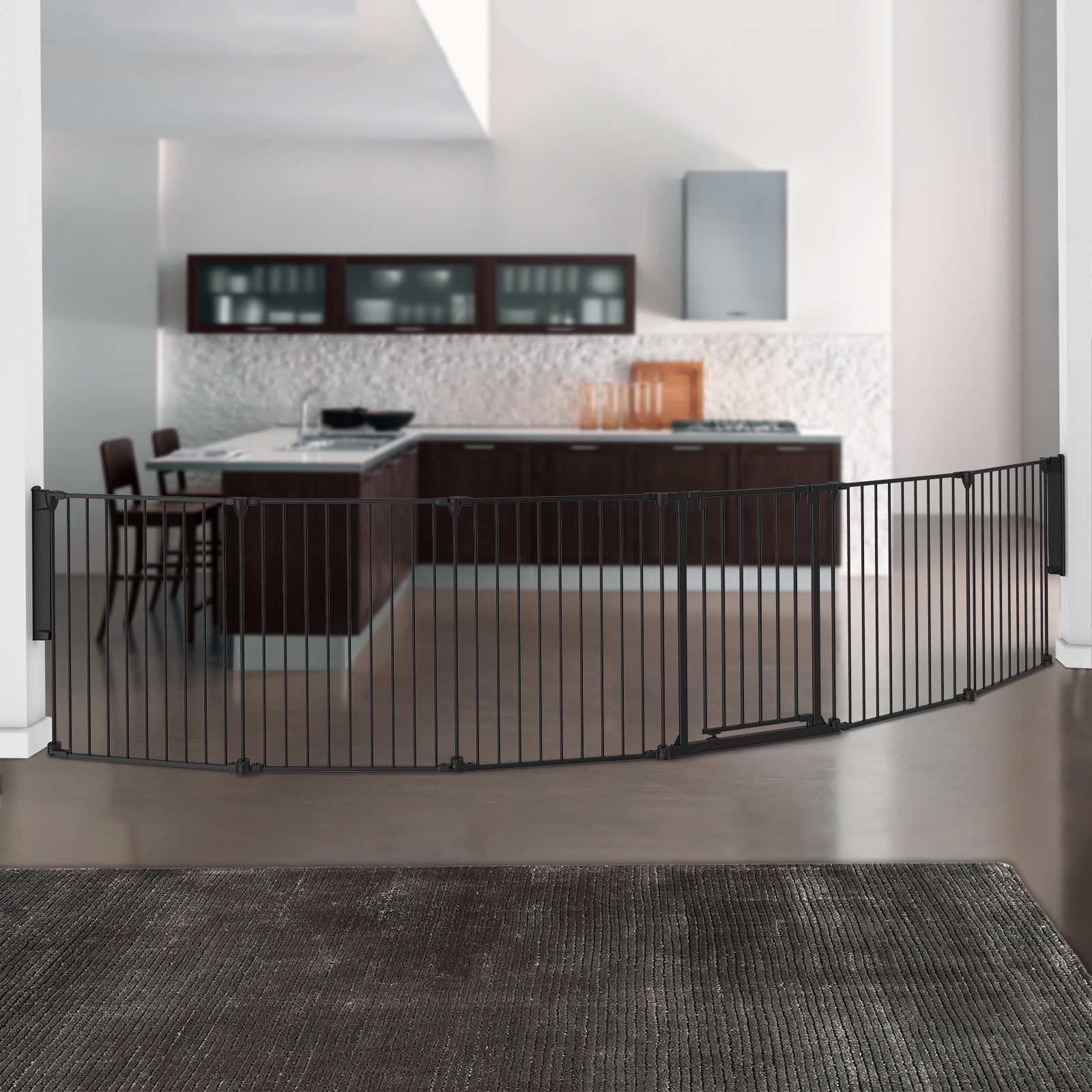 perma child safety dark grey playpen barrier