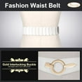 thumbnail image 7 of Women Wide Elastic Waist Belt Fashion Vintage Stretch Dress Belt Cosplay Belt, 7 of 7