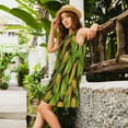 thumbnail image 2 of Pofeuu Corn 2 Print Women's Sleeveless Dress, Loose Fit Summer Dress, Casual Tank Dress for Women, 2 of 7