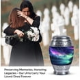 thumbnail image 4 of Aurora Borealis Northern Lights Cremation Urns, Little Urns For Human Ashes - Small Cremation Urns For Human Ashes - Funeral Urns For Human Ashes Adult Male - Human Ashes Urns (3inch, 2pcs), 4 of 5