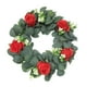 thumbnail image 2 of Rosas De Hoja De Eucalipto Verde, Corona De Flores De Simulación Para La Decoración De La Puerta Delantera De La Ventana De La Pared Scienceny HA042558-00, 2 of 6