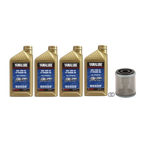 Oil Change Kit Yamalube Hi-Perf. Full-Synthetic 10W-40 for Yamaha WARRIOR 350 1998-2004