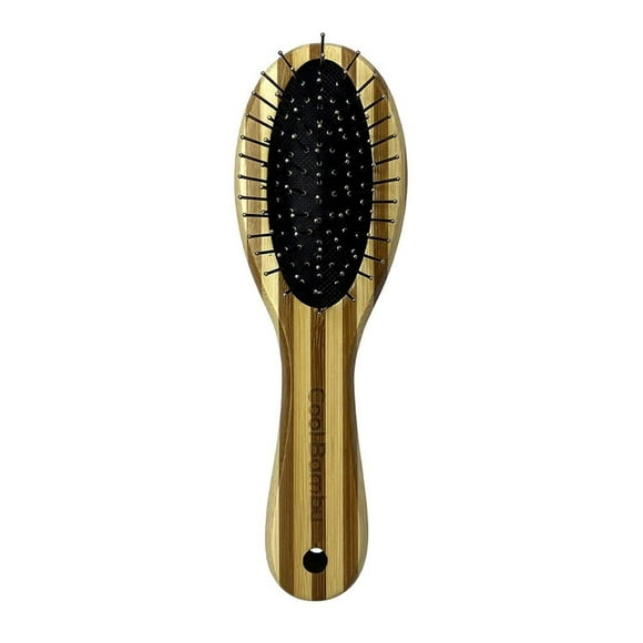 Cepillo Para Mascotas Cool Bambu Pets Dual Hecho de Bambú Chico