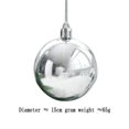 thumbnail image 2 of Juego de adornos de bolas navideñas para árbol de Navidad, decoraciones inastillables para vacaciones, fiestas, - Plata., 2 of 5
