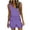 Purple, variant on Womens Summer Jumpsuit V-Neck Short Sleeve Romper Playsuit Solid Color Trousers Pants One Piece Bodysuit Ladies Office Elegant Overall White XXL