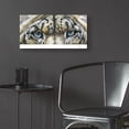 thumbnail image 6 of Epic Art 'Eye-Catching Snow Leopard' by Barbara Keith, Acrylic Glass Wall Art, 24"x12", 6 of 8