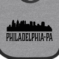 thumbnail image 4 of Inktastic Philadelphia Pennsylvania City Skyline Boys or Girls Baby Bib, 4 of 4