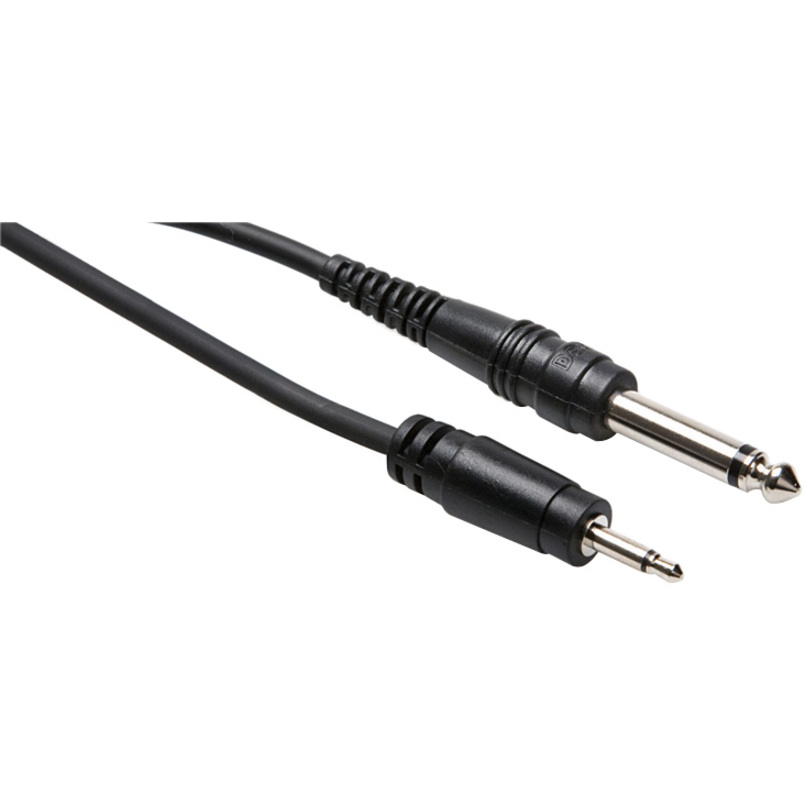 Hosa CMP310 Mono 3.5 mm Male TS to 1/4 in. Male TS Mono Interconnect