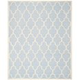 thumbnail image 2 of SAFAVIEH Cambridge Kevin Geometric Wool Area Rug, Light Blue/Ivory, 12' x 18', 2 of 6