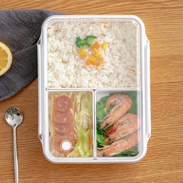 Dvkptbk Portable Folding Microwave Portable Compartment Lunch Box Container Leakproof School Food Box Home & Garden