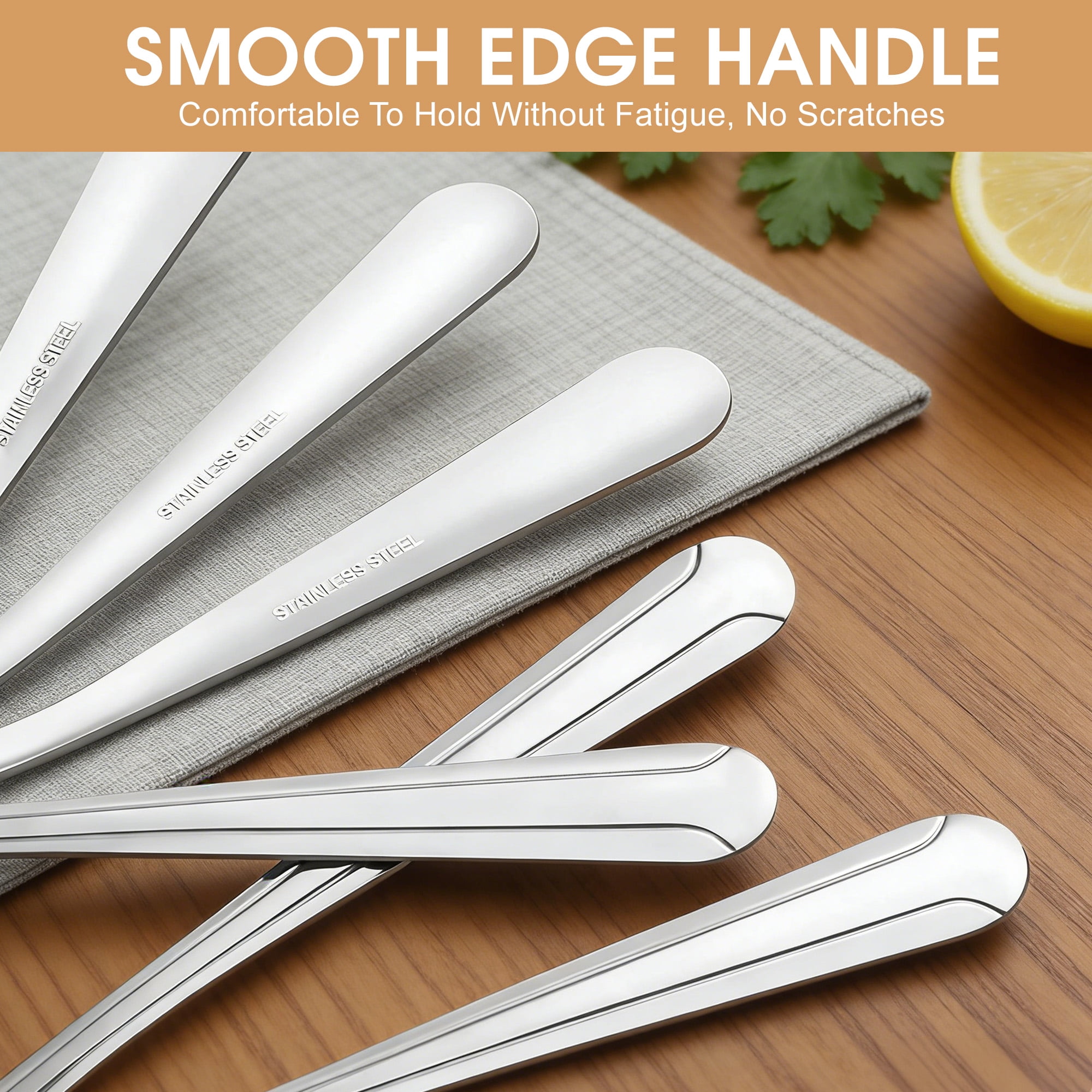 24 Piece Dinner Forks Set, 7.1" Stainless Steel Forks Silverware, Flatware Forks Set for Home, Kitchen or Restaurant, Metal Forks, Dishwasher Safe