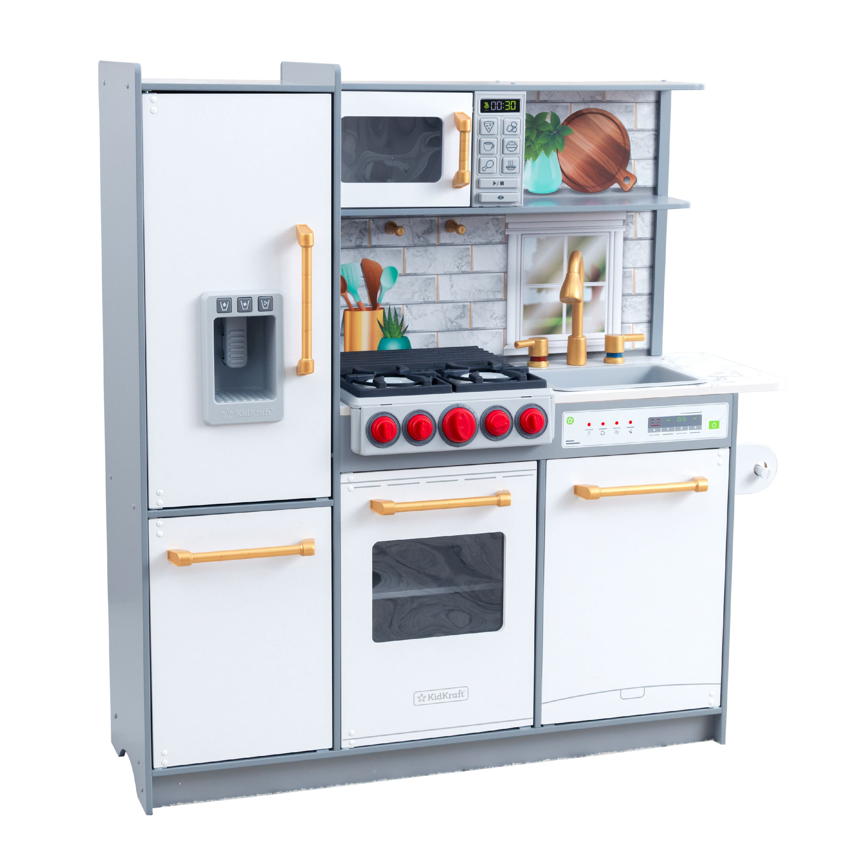 kidkraft uptown elite kitchen white