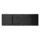 thumbnail image 1 of B089T Teclado Plegable Portátil con Trackpad, Mini Teclado Inalámbrico Bluetooth Recargable para IOS y , Negro, 1 of 9