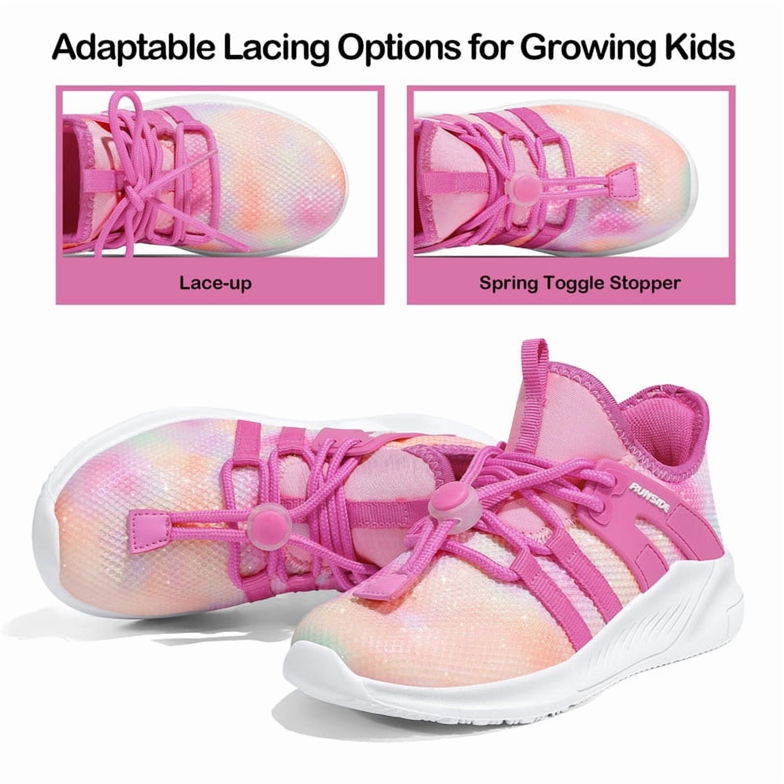 Kushyshoo Girls' Gradient Running Athletic Sneakers photo 2