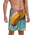 thumbnail image 2 of Honeii Melting Banana Fantasy Print Men's Pajama Sleepwear Shorts - a comfy pajama bottom and lounge short for Relaxed Home Wear-XX-Large, 2 of 6