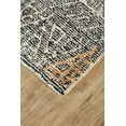 thumbnail image 3 of Binada Tufted Accent Rug, Tribal, Apricot Orange/Teal Green, 3ft-6in x 5ft-6in, 3 of 6