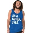 thumbnail image 3 of Best Father Ever Dad Fathers Day Tank Top Sleeveless Tee Men Brisco Brands M, 3 of 6
