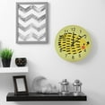 thumbnail image 5 of SKYSONIC Wooden Round Wall Clock Abstract Cartoon Hedgehog Non Ticking Battery Operated Clocks for Home Office Living Room Bedroom, 5 of 6