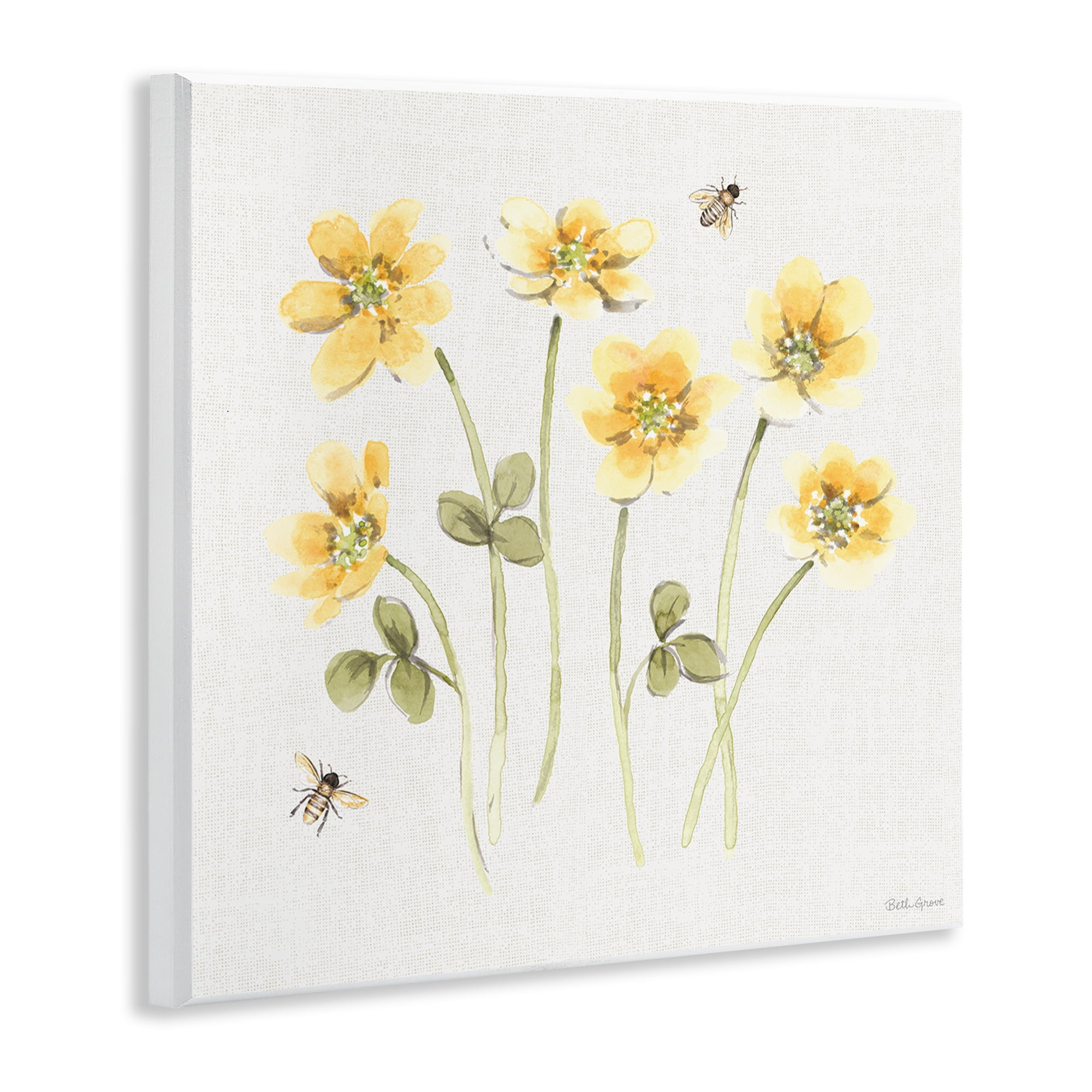 Stupell Industries Sweet Honey Wildflowers Wall Plaque Art, design by Beth Grove