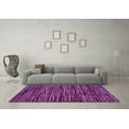 thumbnail image 3 of Ahgly Company Indoor Rectangle Abstract Purple Modern Area Rugs, 2' x 4', 3 of 4