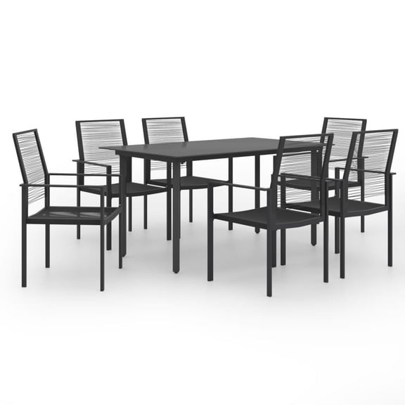 vidaXL Patio Dining Set Garden Outdoor Table and Chair Furniture 5/7 Piece