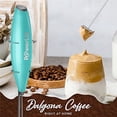 thumbnail image 3 of Powerlix Handheld Electric Milk Frother with Stainless Steel Stand, Caribbean Aqua, 3 of 7