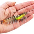 thumbnail image 4 of Camarón falso cebo suave Artificial de 90mm con gancho accesorio de pesca luminoso 3 uds., 4 of 5