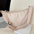thumbnail image 1 of Bolsos de hombro para mujer, bolsos cruzados de nailon de media luna, bolsos de mano para niñas (caqui), 1 of 8