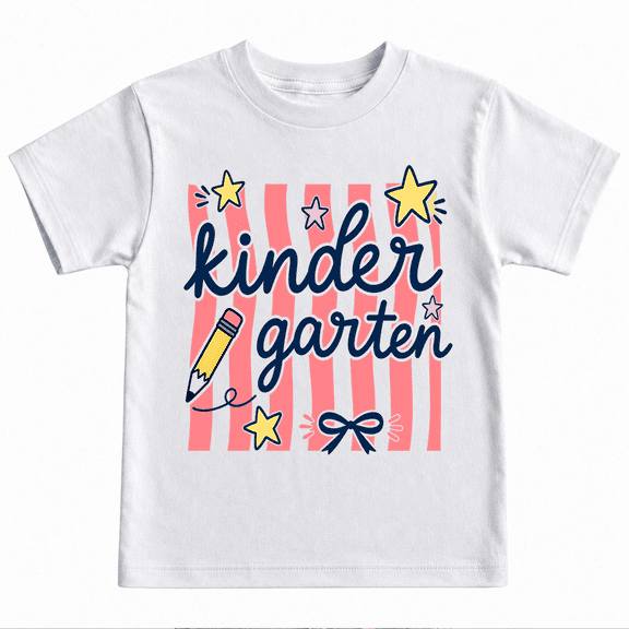 Godmerch Kindergarten Stars Back to School Shirt for Kids Youth Graphic T Shirt First Day School Tee