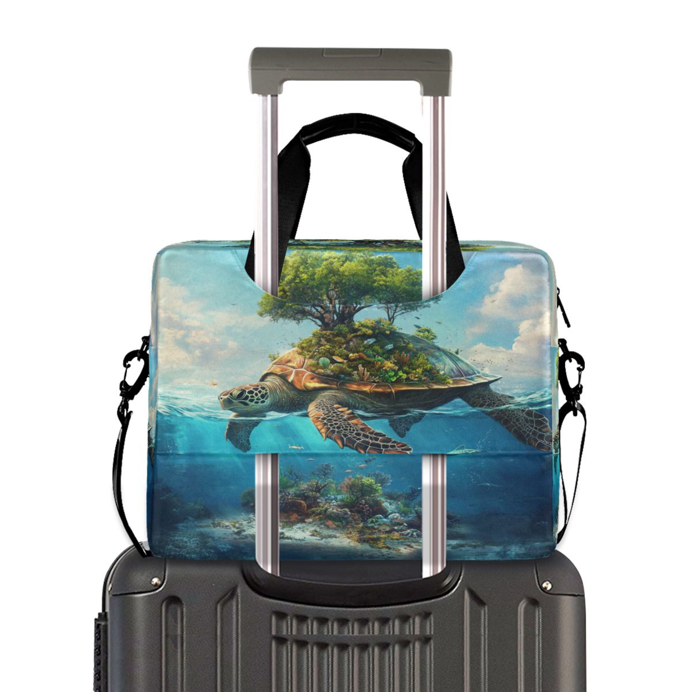 16" Laptop Tote Bag Laptop Sleeve Case Computer Briefcase for Work & Travel Sea Turtle Carrying Island