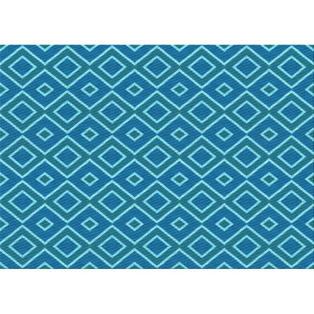 Ahgly Company Tapis Rectangulaire Lavable en Machine Intérieur Transitionnel Bleu, 7 Pieds x 9 Pieds