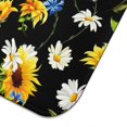 thumbnail image 3 of Sunflower Kitchen Dish Drying Pad with Absorbent Microfiber Surface, Foldable Rack Mat for Sink or Counter, 16x18 Inch, 3 of 4